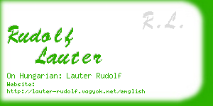 rudolf lauter business card